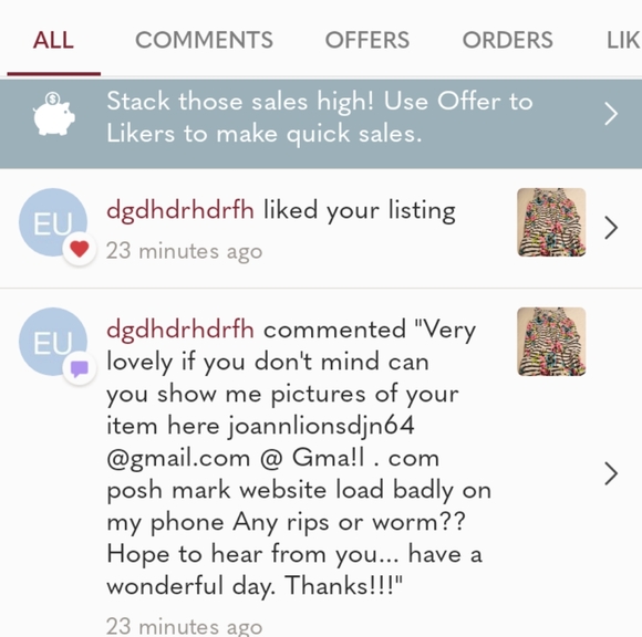 WHEN YOU GET A MESSAGE LIKE THIS , DO NOT ANSWER , ITS SPAM. HES ACTUALLY TRYING - Picture 1 of 2